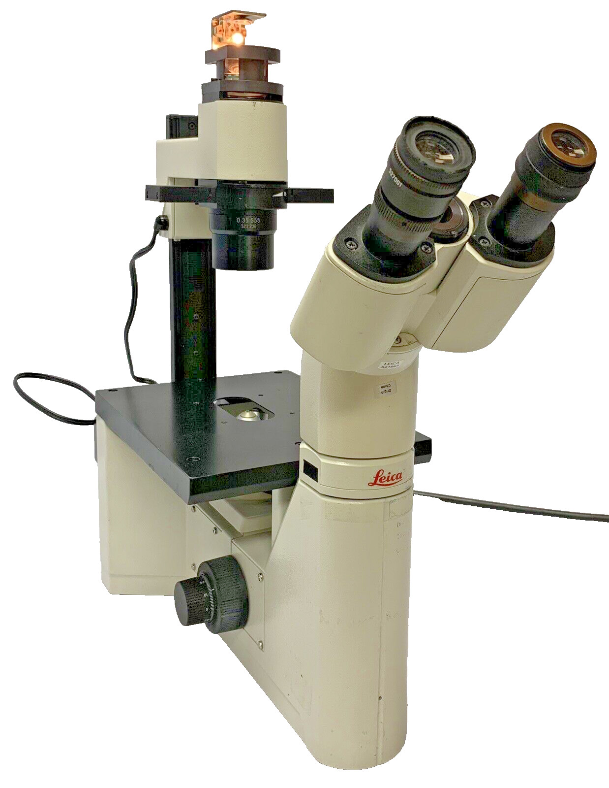 Leica DMIL 090-135.001 Inverted Phase Contrast Tissue Culture Microscope