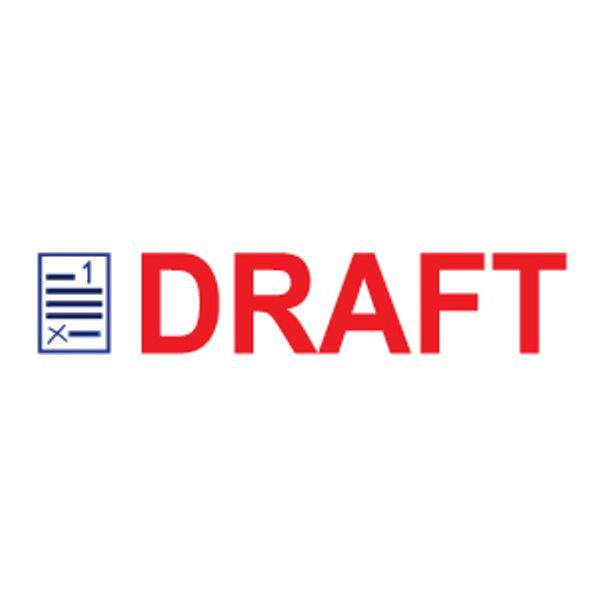 DRAFT Two Color Preinked Title Stamp by Shiny (TEN014)