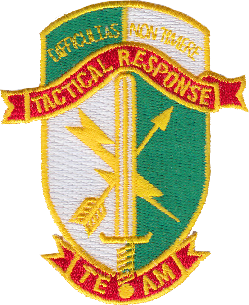 ILLINOIS STATE POLICE PATCH WITH HOOK & LOOP: Tactical Response Team Standard