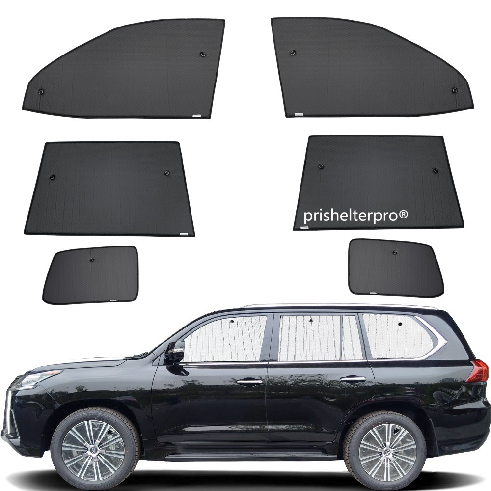 Fit For Lexus LX570   17-21 Side Window Black Silver Camp Privacy Rest Sunshade