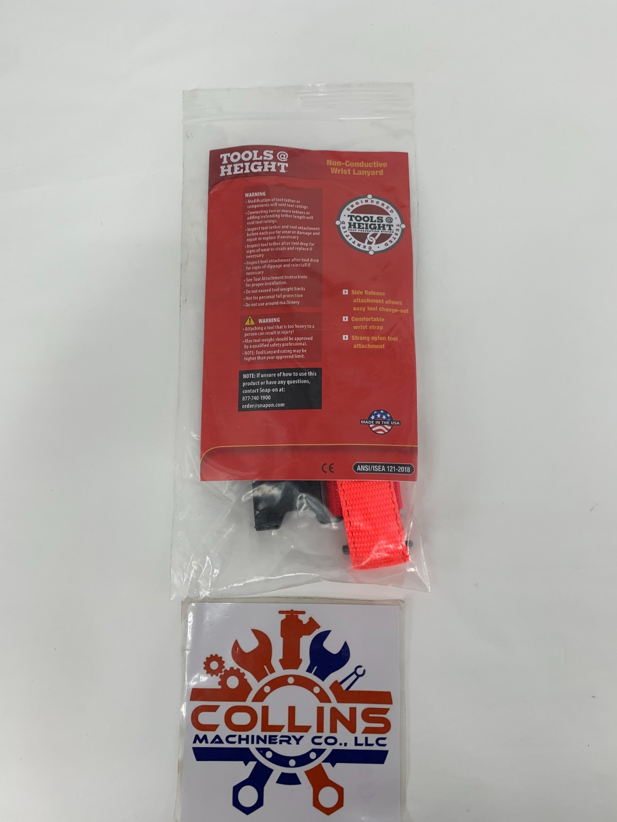 Tools@Height THWSNC Non-Conductive Wrist Lanyard 5 Lb. Load Limit 10" Extended L