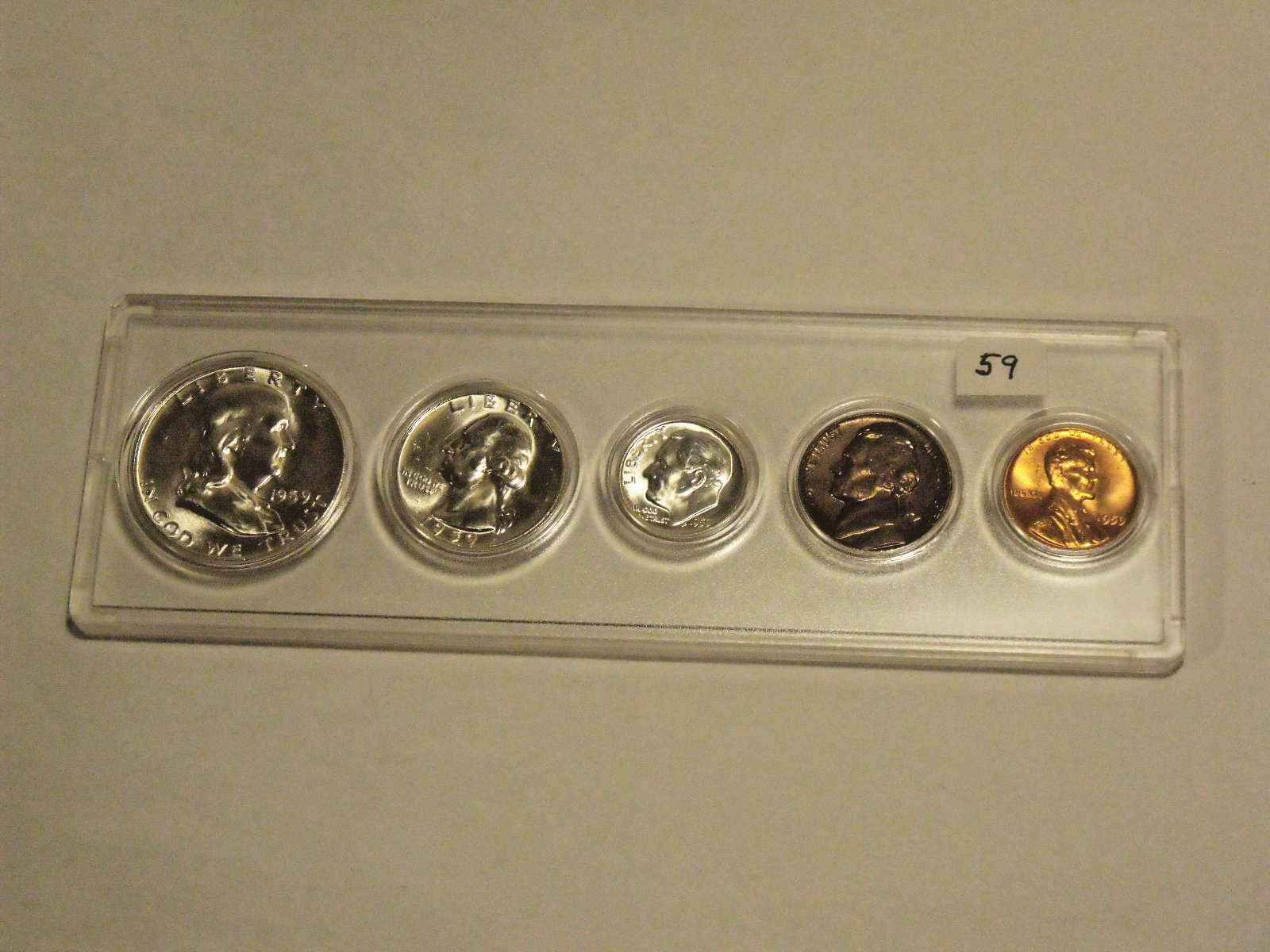 SILVER 1959 Silver Birth Year Set (5 coins) Choice BU