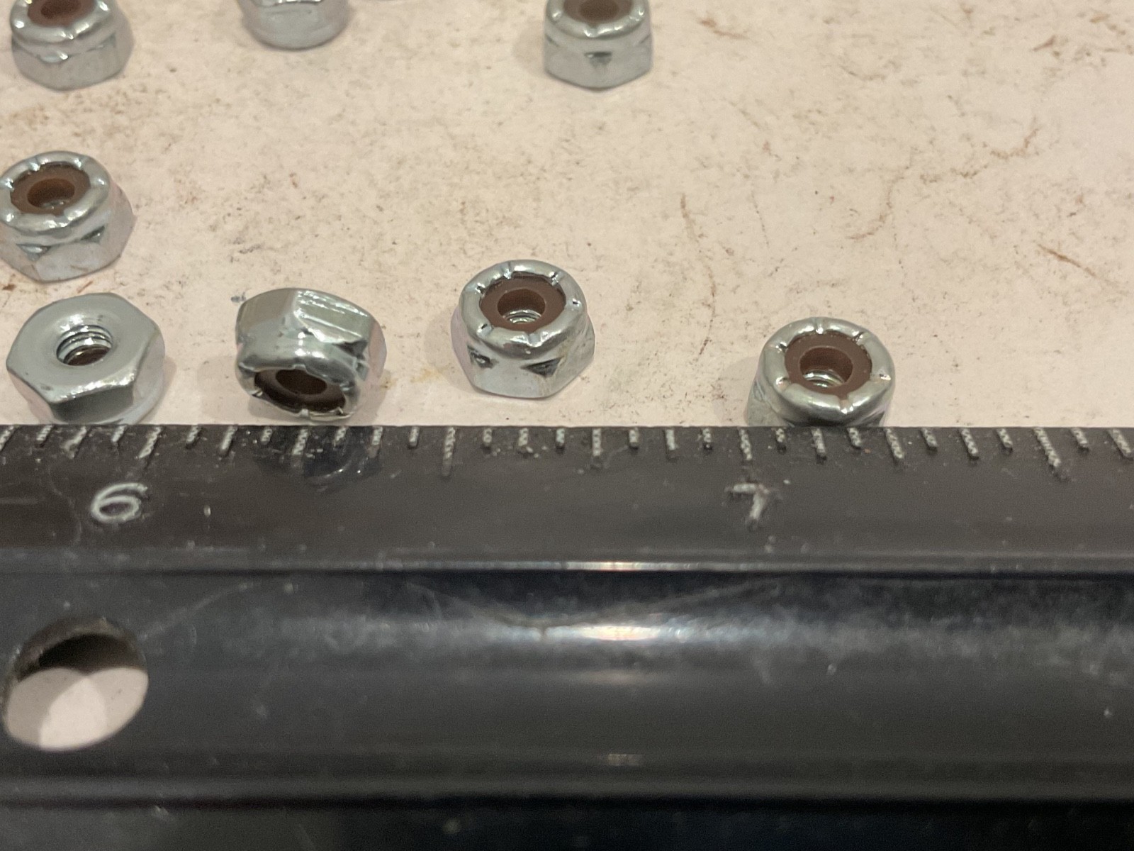 New Qty (50) 4-40 Steel Nylon Insert Locknuts