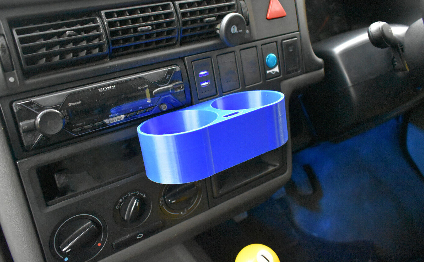 For VW Transporter T4 Double Dash Mounted Cupholder Insert Drinks Holder Custom