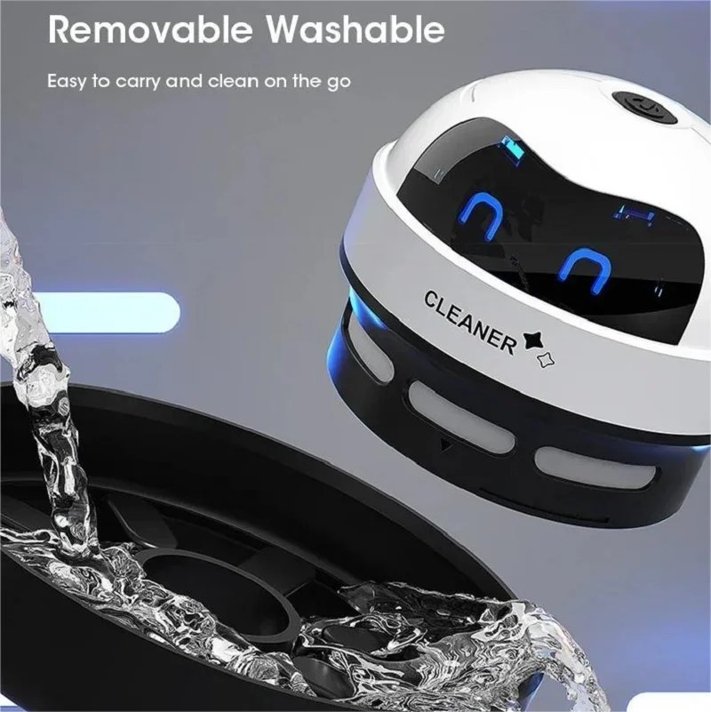 Portable Mini Desk Table Vacuum Cleaner Cute Desktop Dust Sweeper
