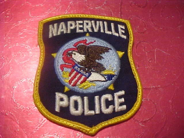 NAPERVILLE ILLINOIS POLICE PATCH SHOULDER SIZE USED