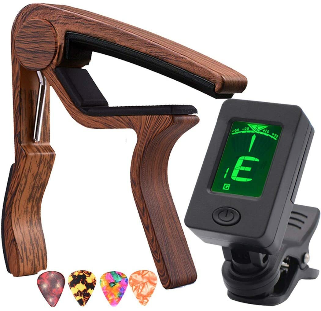 Capo Guitar Capo Wood Kapo Clamp Guitar Tuner Acoustic Electric Guitar Capo Bass