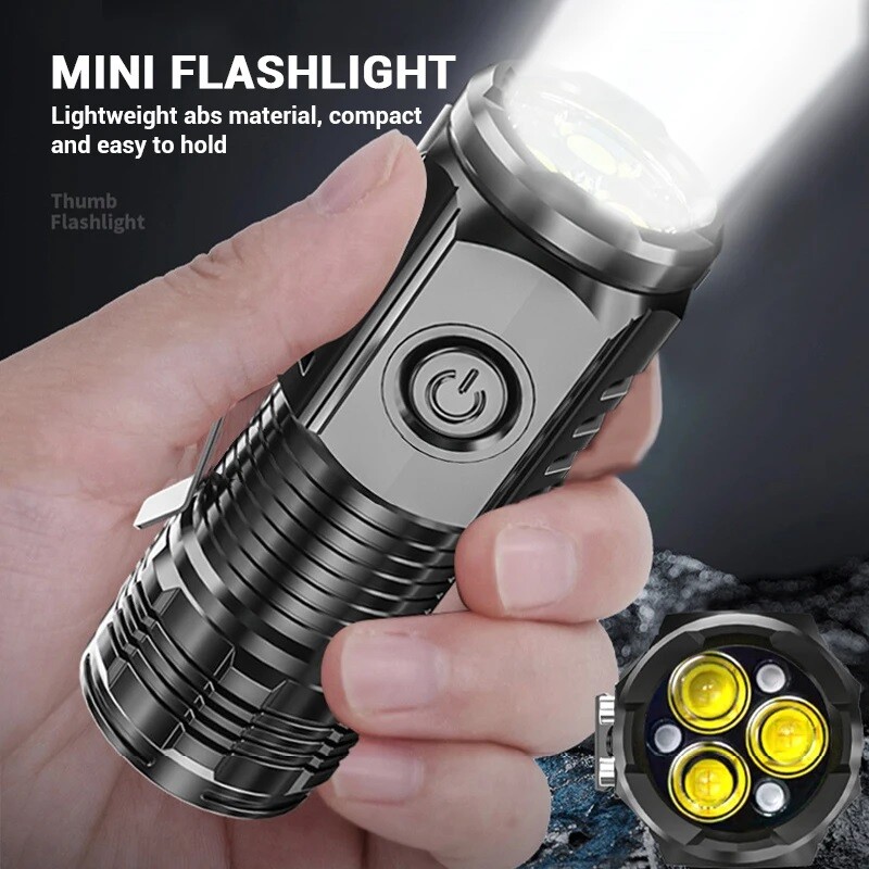 1-10Pack Super Bright LED Flashlight Tactical Rechargeable LED Work Lights Torch