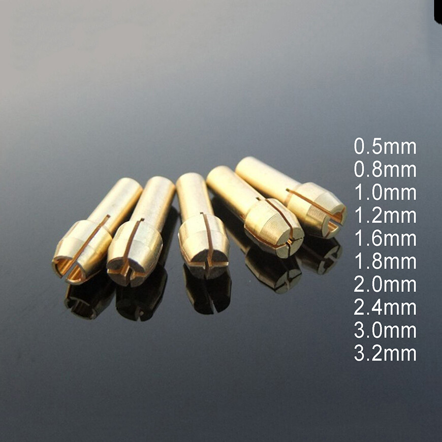 4.8mm Brass Drill Chuck Collet Bit For Rotary Tools Adapter aperture 0.5-3.2mm
