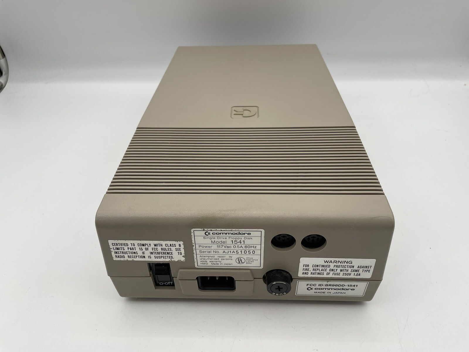 Vintage Commodore 1541 15.25" Floppy Disk Drive With Original Box