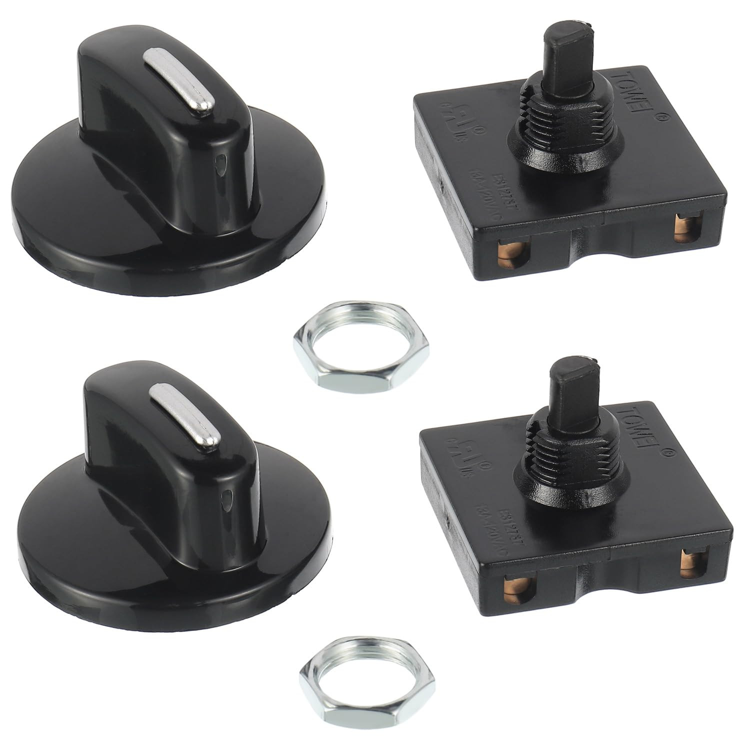 Rotary Switch 4-Position 3-Speed Universal Heater Selector (2-Pack)