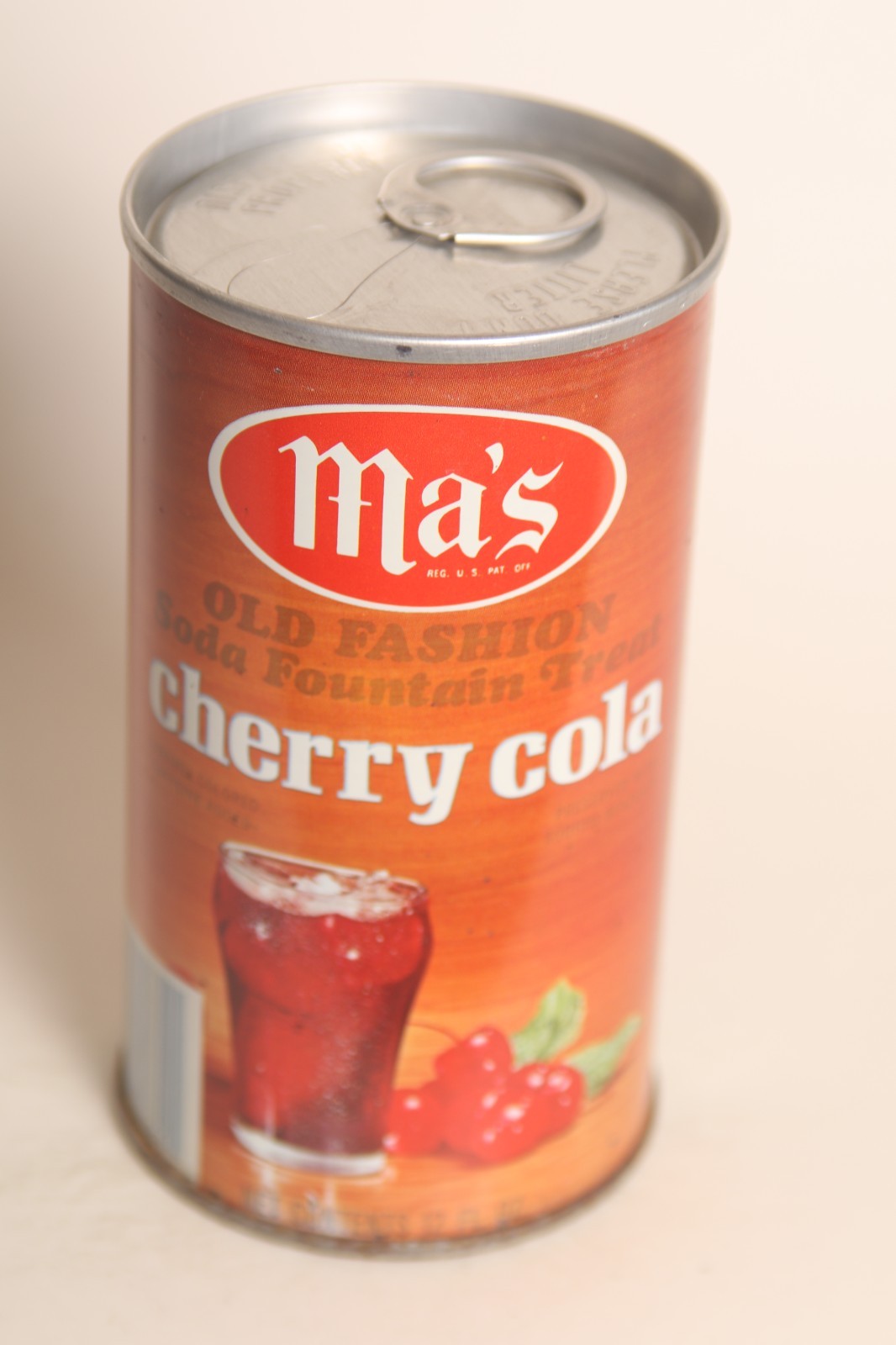 Ma's Cherry Cola soda can