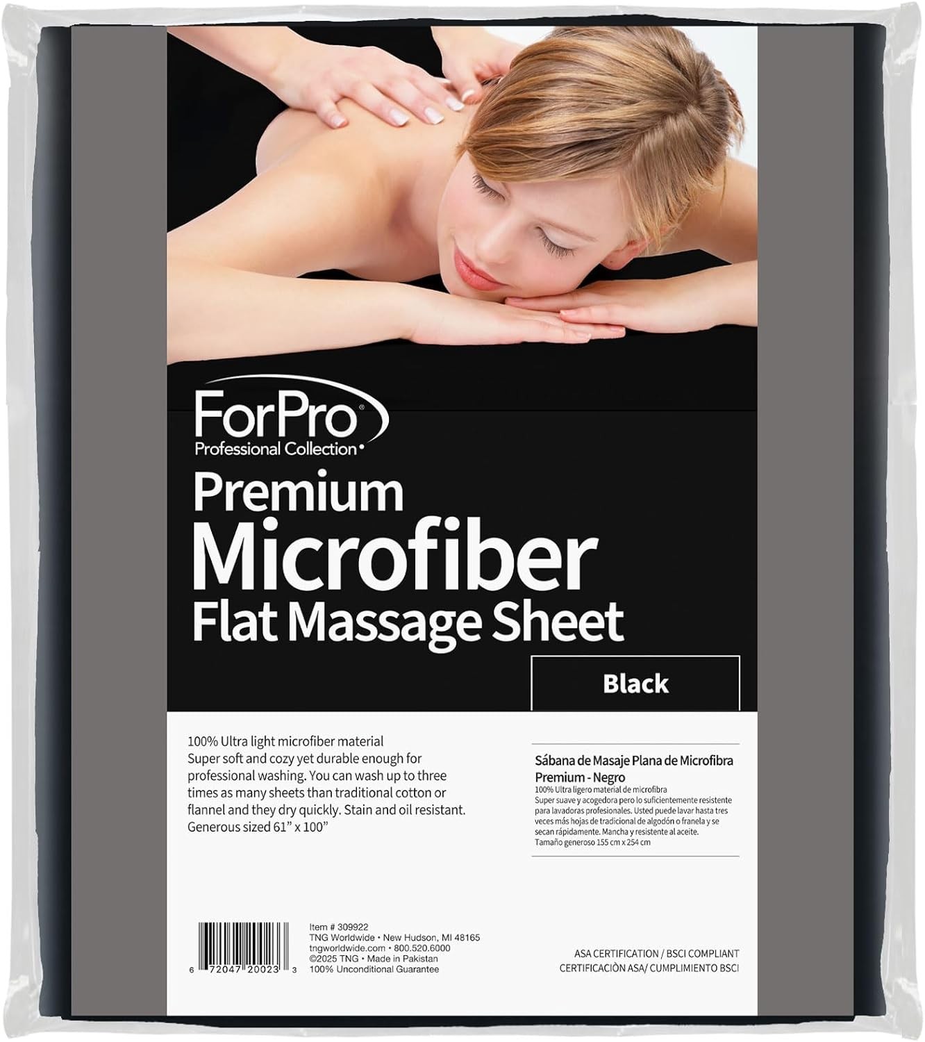 Microfiber Massage Table Flat Sheet 61"x100" - Wrinkle & Stain Resistant