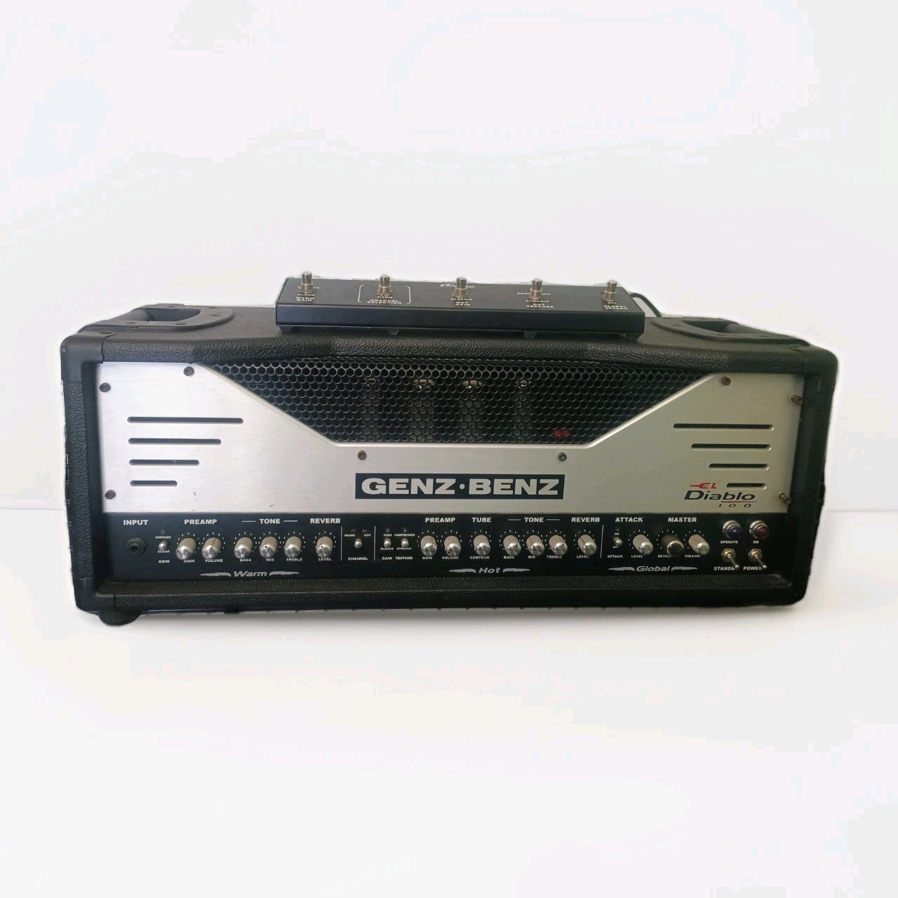 Genz-Benz El Diablo 100/50 Power Tube Head w/ Foot Switch for Electric Guitar