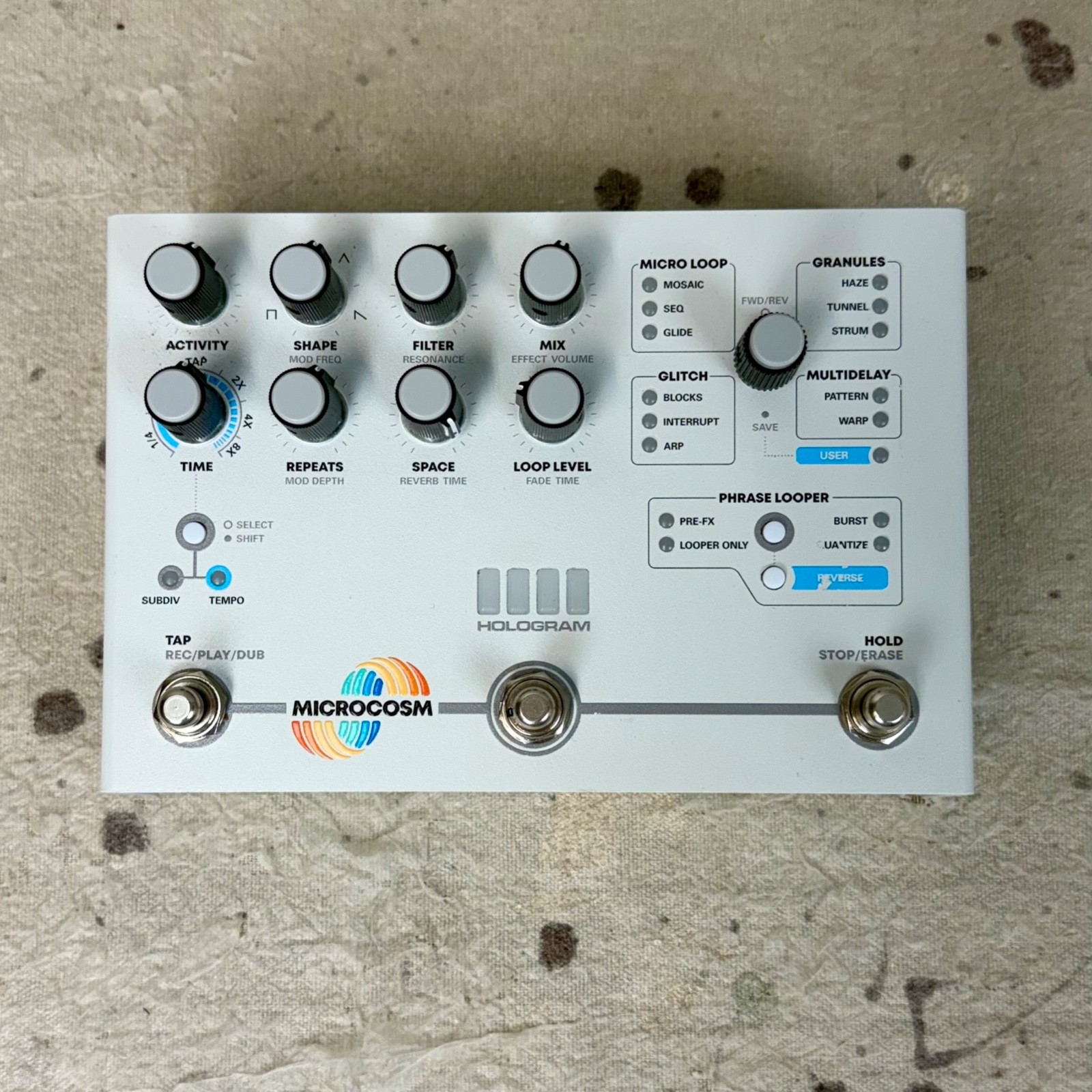 Used Hologram Electronics Microcosm Granular Looper & Glitch Guitar Effect Pedal