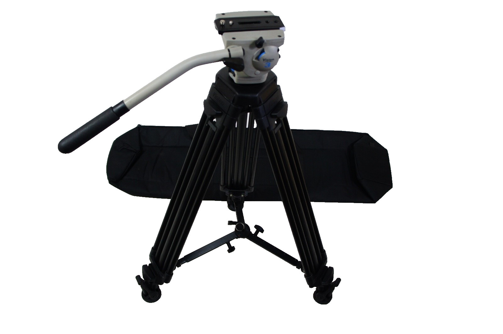 VINTEN VISION 3 PRO PAN BAR PLATE TDKNOB MIDSP DA TRIPOD NEW BAG SERVICED 22Lb🔥