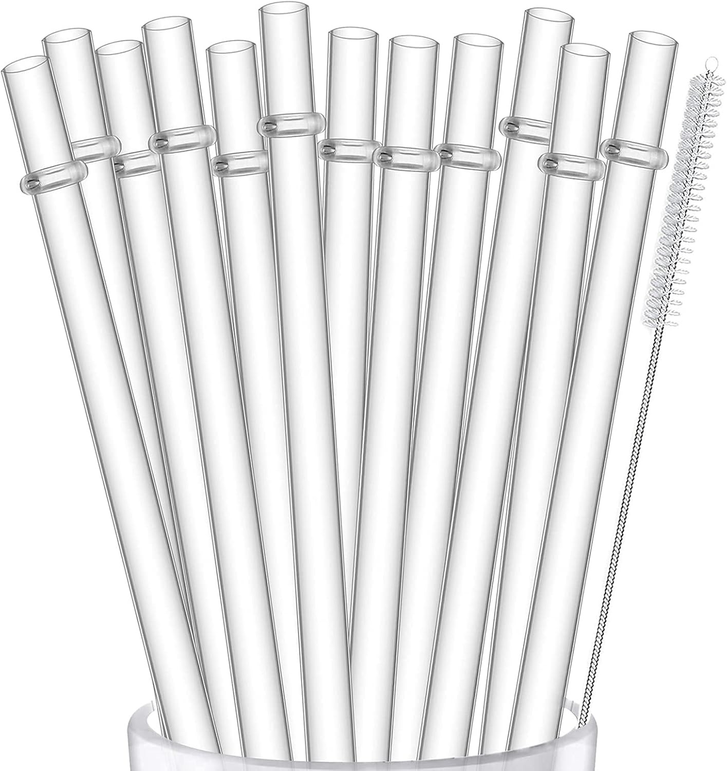 Stanley Tumbler Straws 12 Pack Reusable Hard Plastic