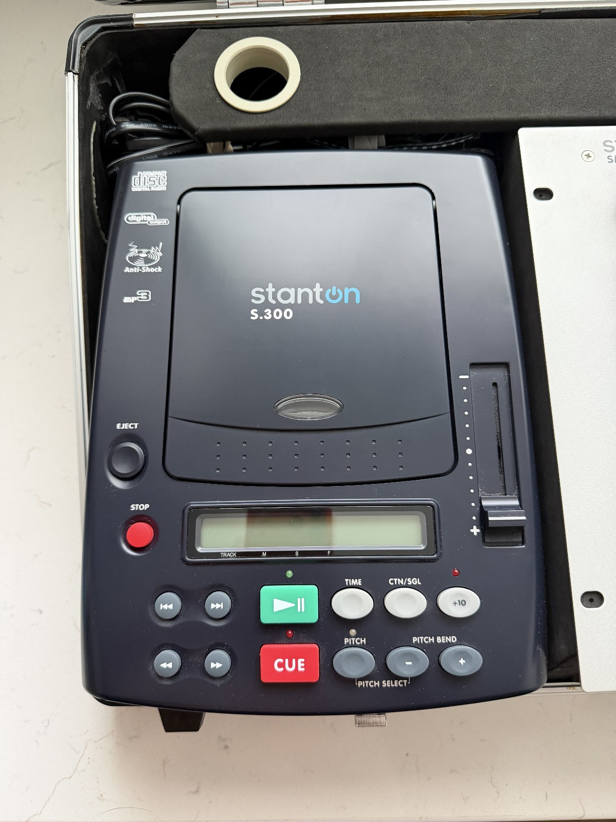 Stanton S-300 CD Player x2 SMX-211 DJ Mixer Set Hard Case Tested Working