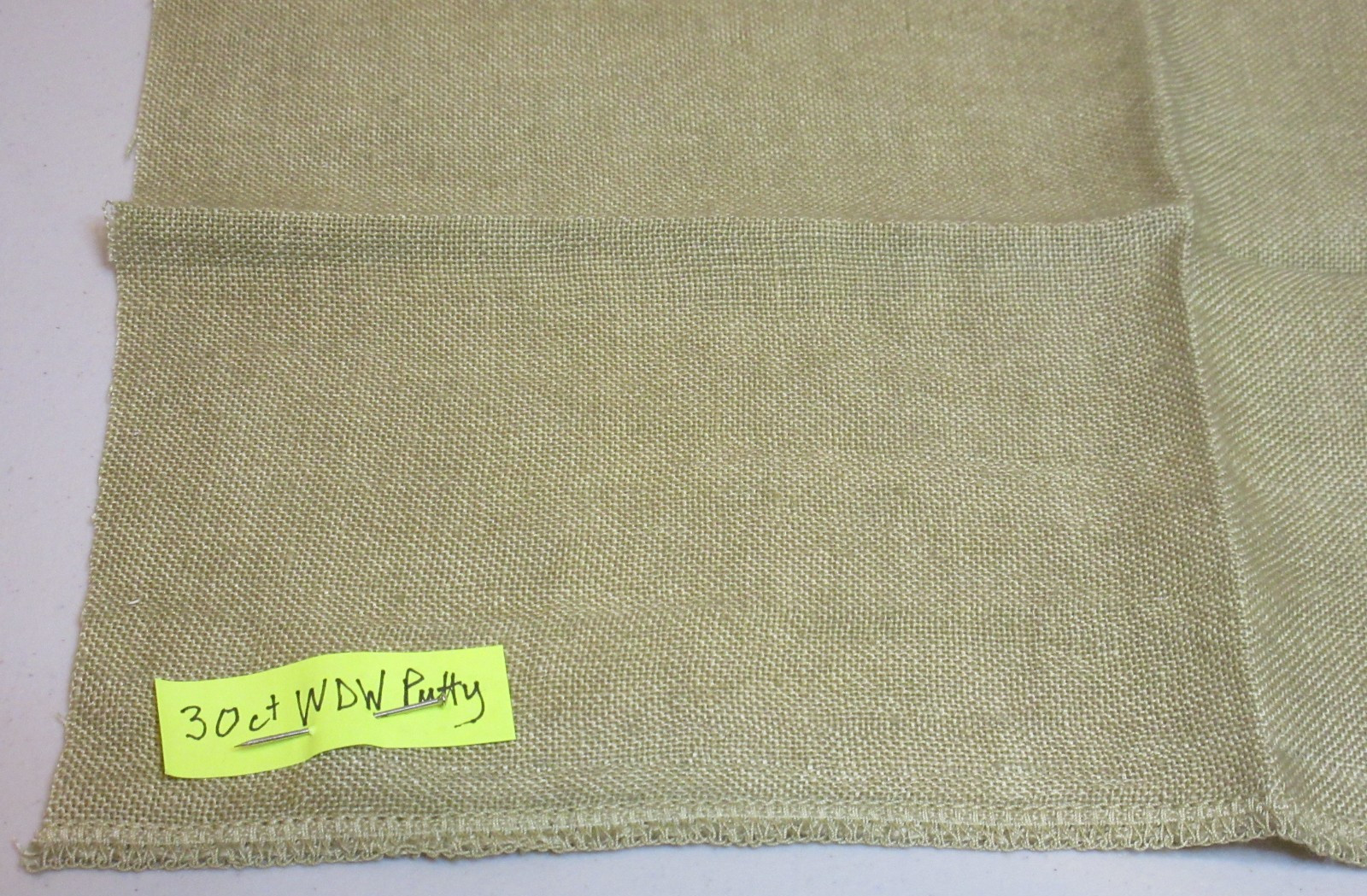 Weeks Dye Works 30 ct PUTTY Linen 13 x 17"