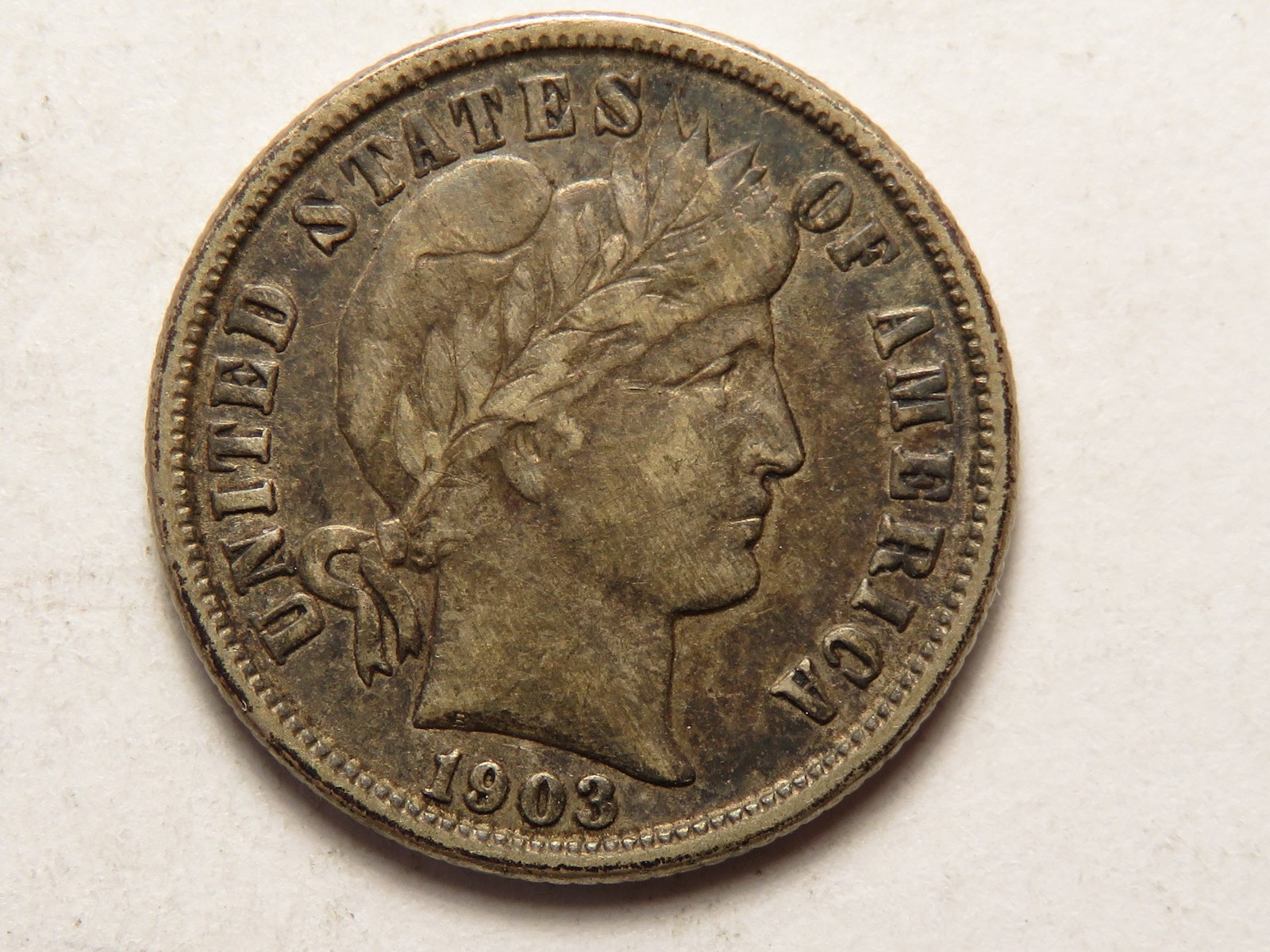 1903-O Barber Dime Grading XF