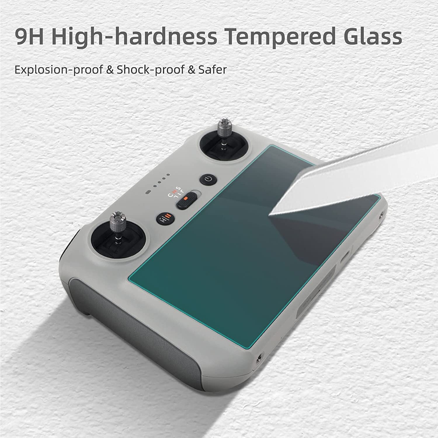 2Pcs Tempered Glass HD Screen Protector for DJI Mini 4 Pro RC Remote Control Acc