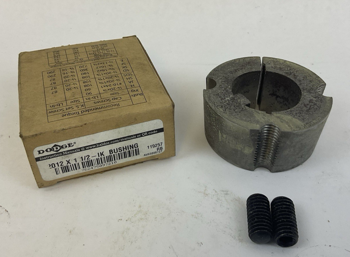 DODGE 119257 2012 X 1 1/2-IK TAPER LOCK BUSHING