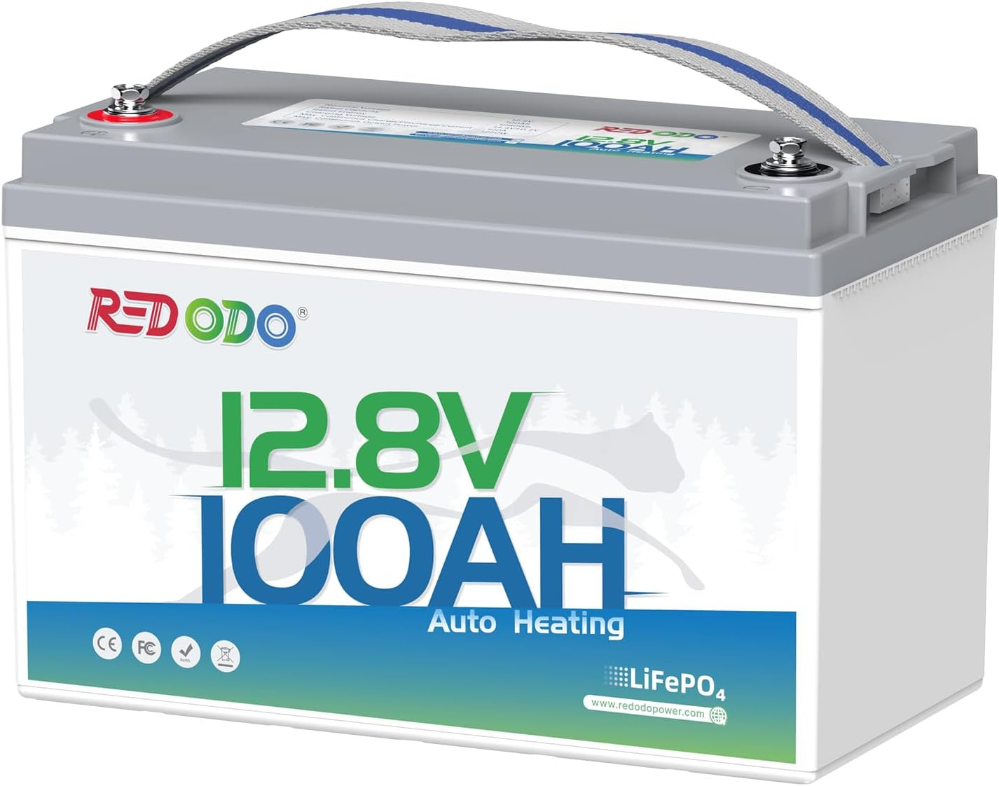 12V 100Ah Self-Heating Lithium Battery | for RV, Boats, and Solar Home Systems