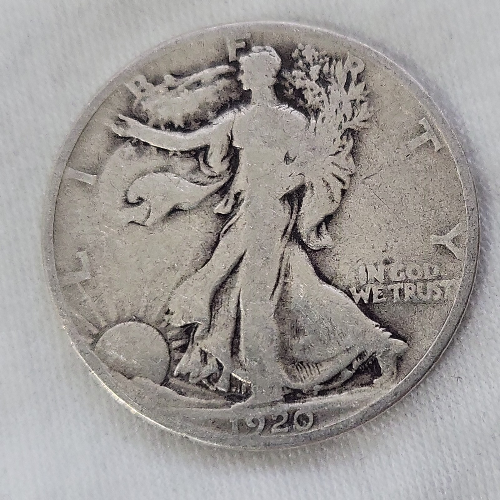 1920 Walking Liberty Half Dollar in Good Condition