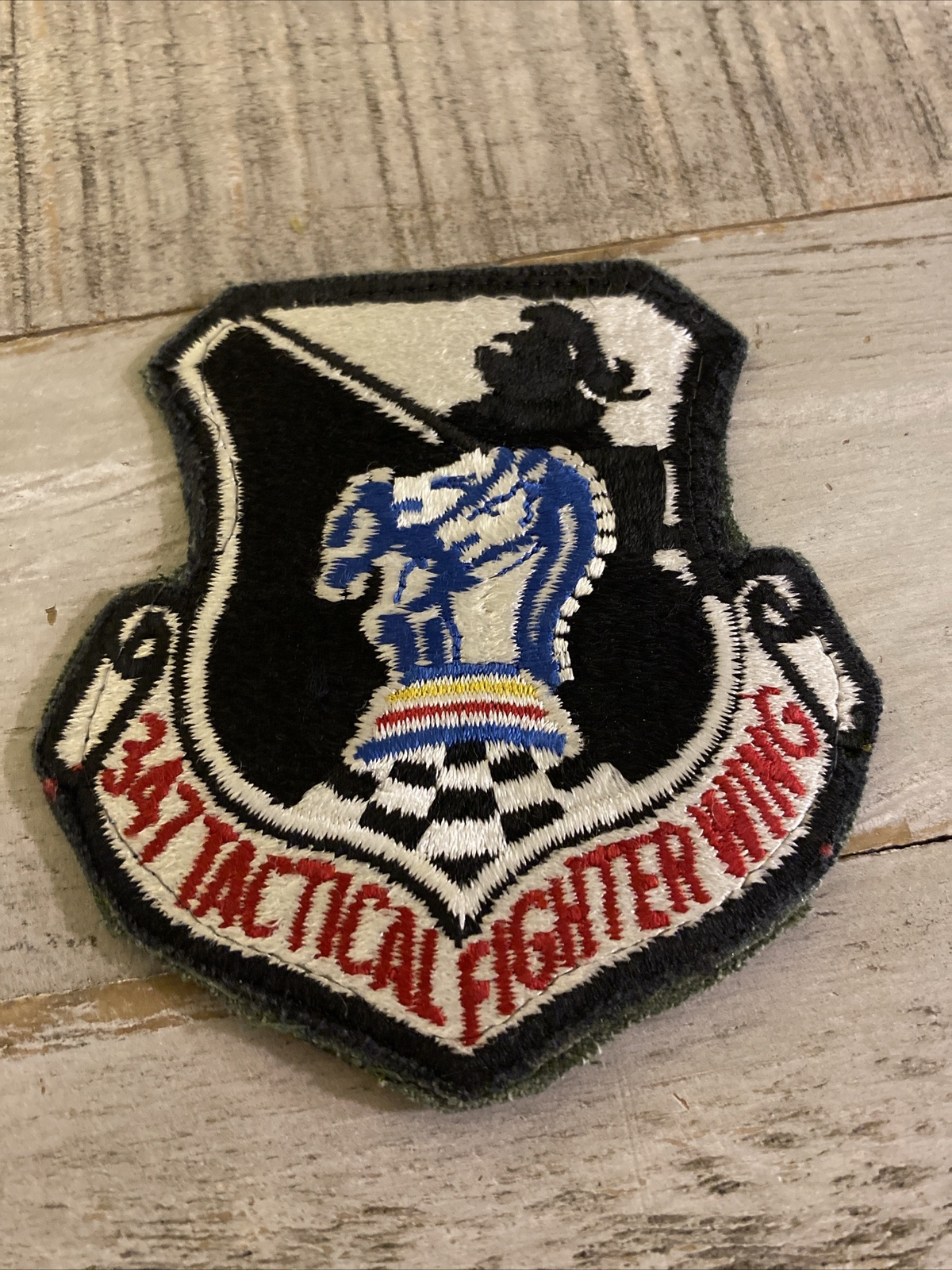 ORIGINAL RARE Vintage Emblem 347TH Tactical Fighter Wing UNIFORM BACK