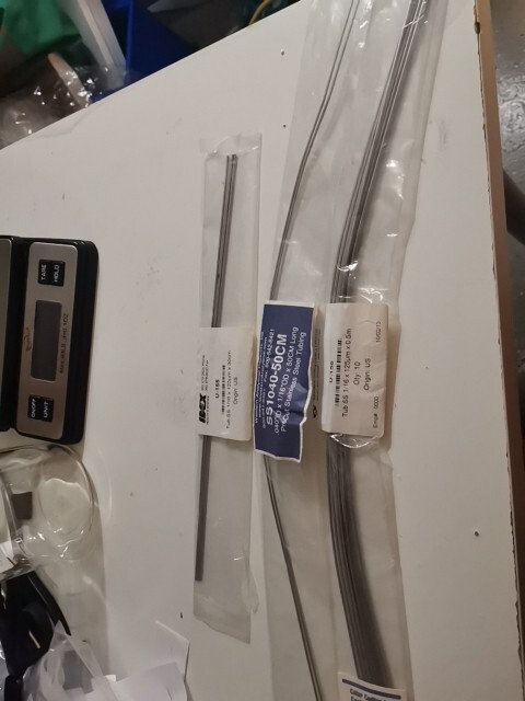 Lot Of 3 Bags Of Precut Stainless Steal Tubing U-156 U-155 SS1040-50cm