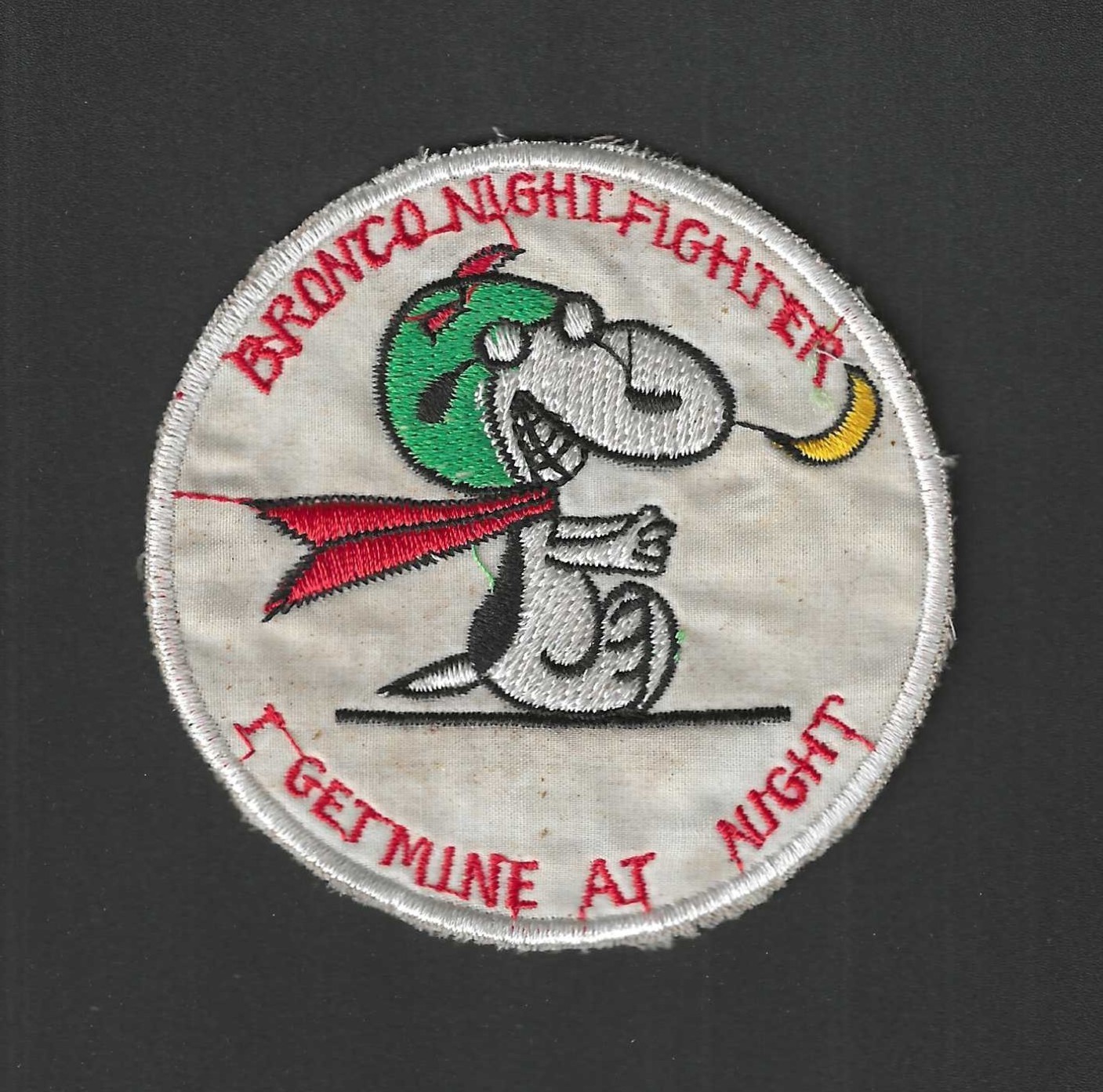 Original Vietnam War Jacket Patch - Bronco Night Fighter I Get Mine At Night