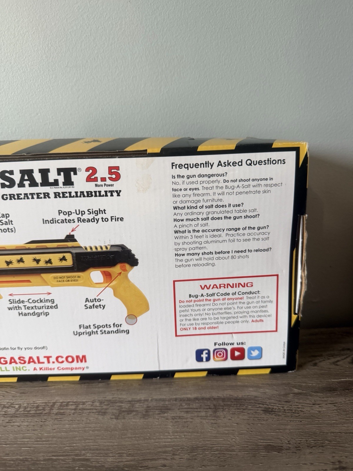 Bug-A-Salt Bug-Beam Combo. The Original Salt Gun.with Bug-beam Laser Kit NEW