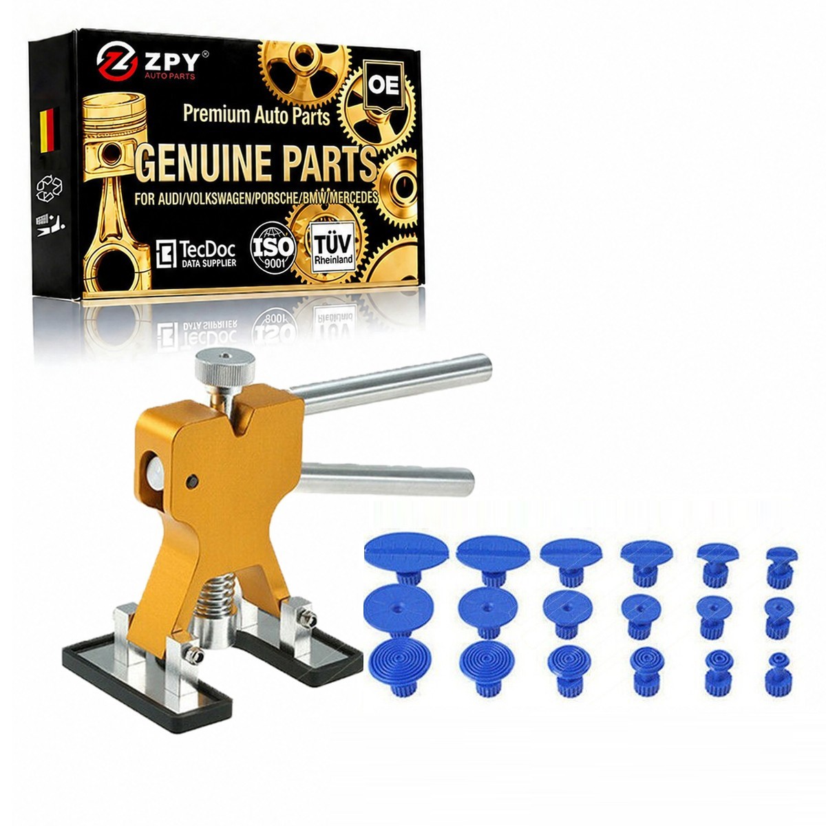 ZPY 19Pcs Auto Puller Rods Dent Paintless Repair Tools Car Removal Body Push kit