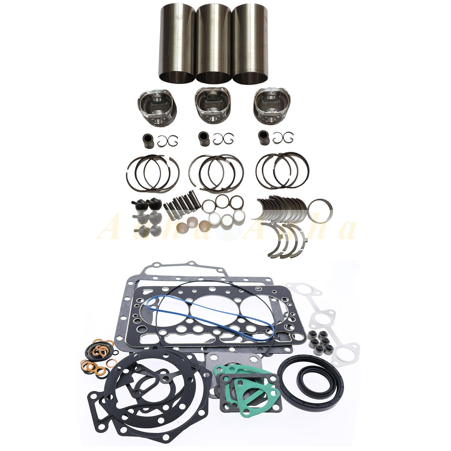 D722 Engine Overhaul Rebuild Kit STD fits Kubota B1161 B1610 B7300 B7400 Tractor