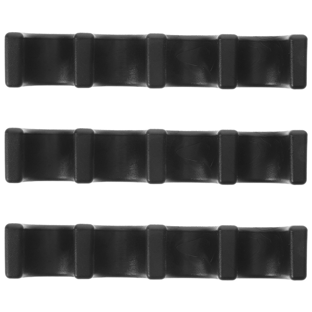 3Pcs Plastic Billiard Cue Stand Black Wall Mount Easy Install Pool Cue Storage