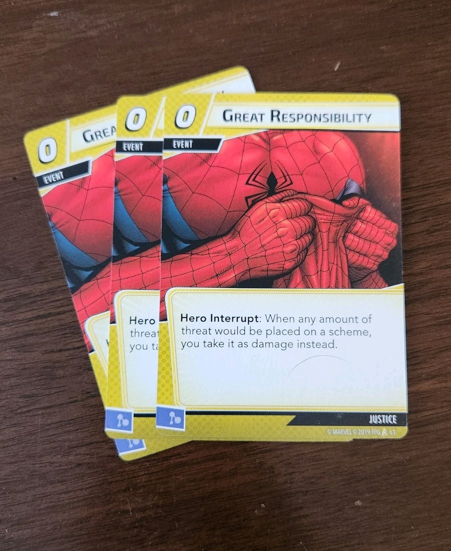 Marvel Champions Justice Aspect Cards From Core Set Box Replacement Cards