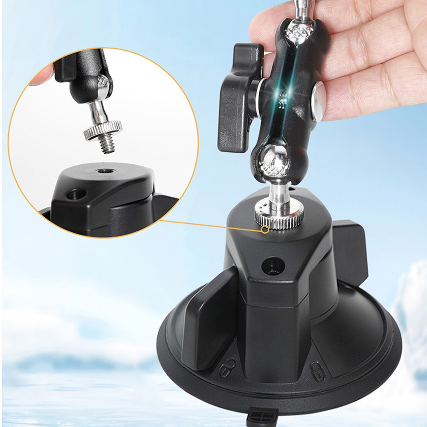 Car Window Glass Suction Cup Mount Accessories For DJI Osmo Action 6 Camera