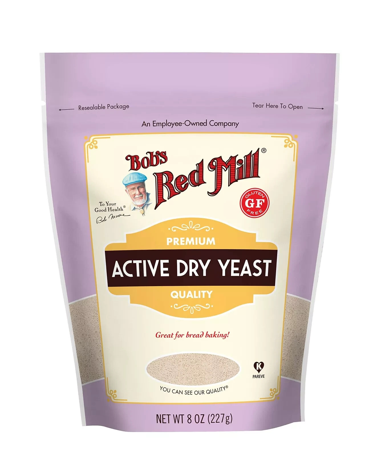 1x Bag Bob's Red Mill Gluten Free Active Dry Yeast 8 Oz