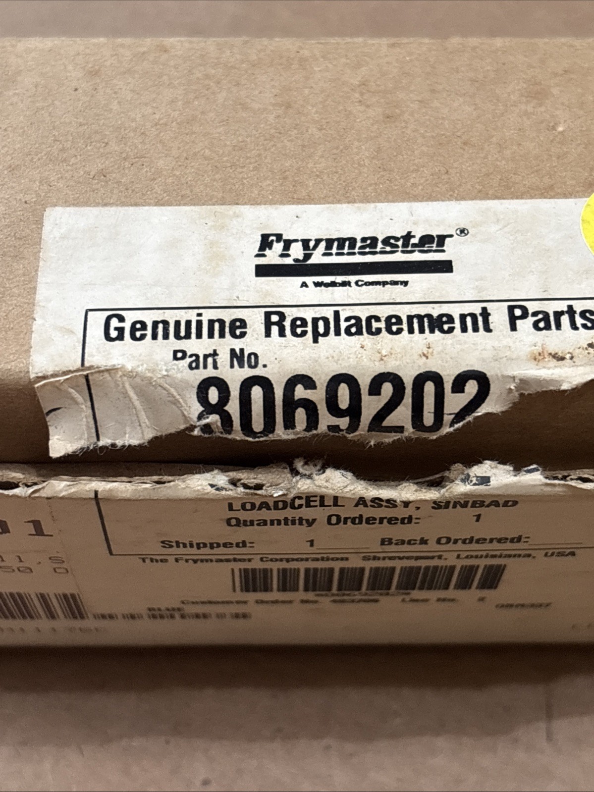 Frymaster Loadcell Assembly 8069202