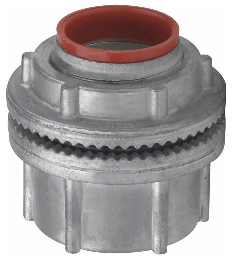 Myers Hubs ST-3, 1"", Natural Zinc, Insulated, Rigid Conduit Hub, 1 pc