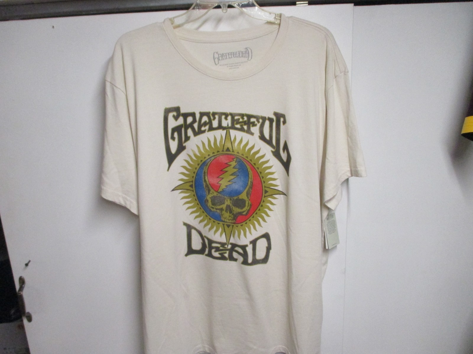LUCKY BRAND (THE GRATEFUL DEAD) MEN CLASSIC LOGO T SHIRT XXL NWT OFF WHITE SOFT