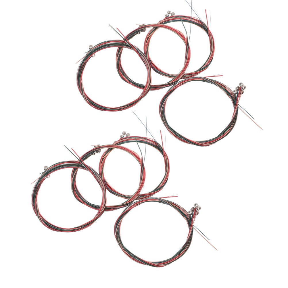 8 Sets Guitar Strings Pack Steel Acoustic Strings. Maintenance Tools