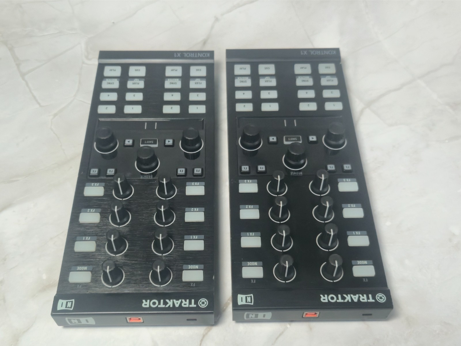 Native Instruments Traktor Kontrol X1 MK2 - Pair (2 Units) DJ Controller AS-IS