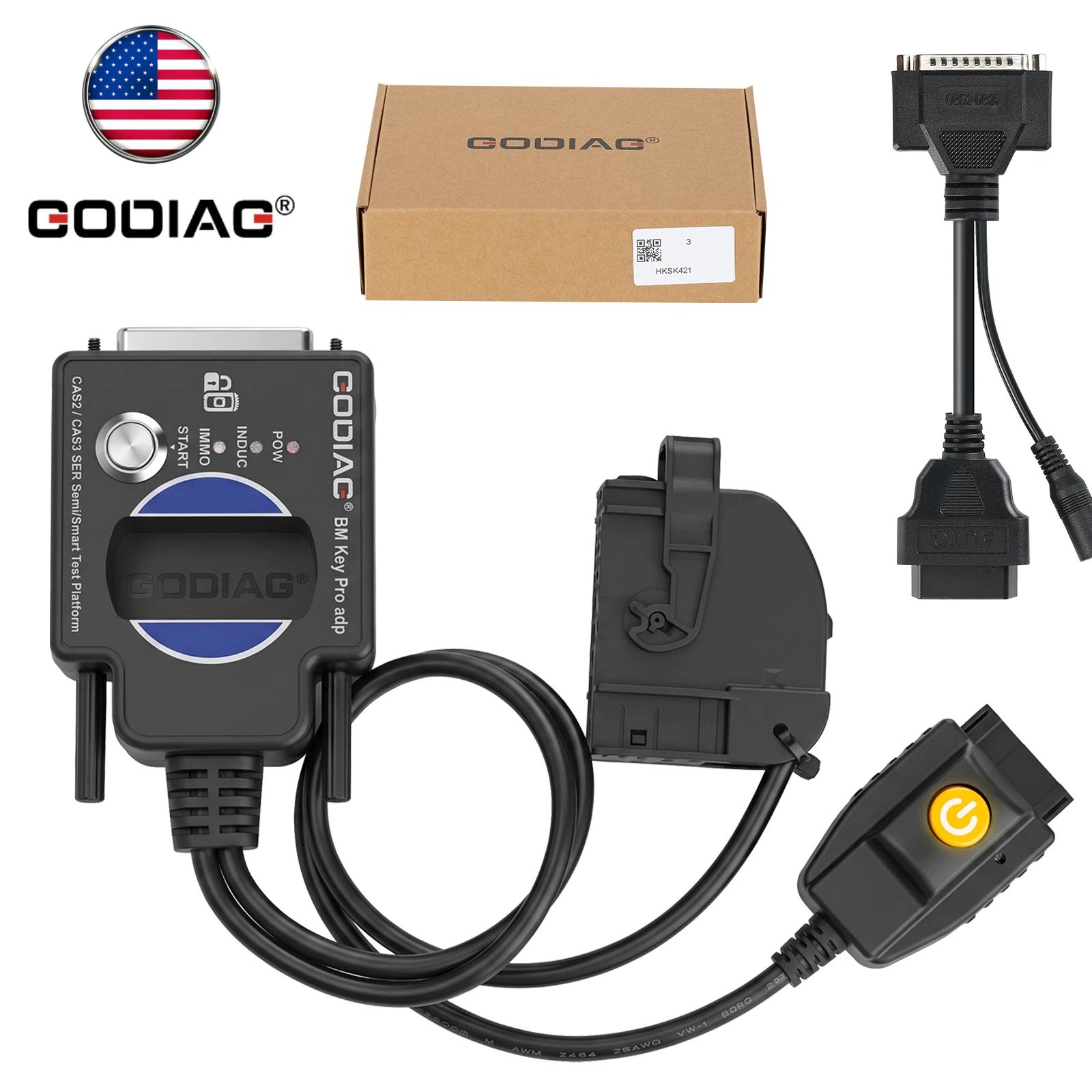 GODIAG CAS2/CAS3 SER Semi Smart Key Test Platform Detect Solder-free Matching US