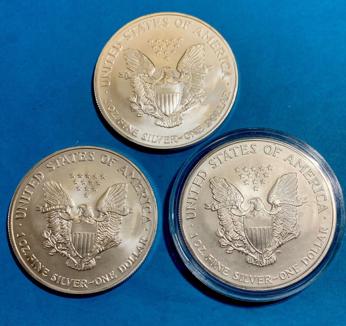 2005 American Silver Eagle 1Oz Gem Brilliant Uncirculated From US Mint Tube Pull