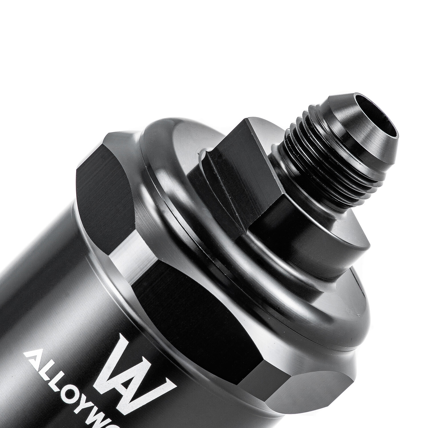In-Line Fuel Filter AN8 In/Out 10 Micron Replaceable Fiberglass Element US