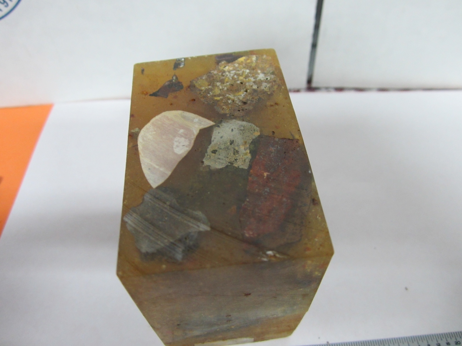 BLOCK ROCK SPECIMEN MICROSCOPE SLIDE OPTICS #K9-12
