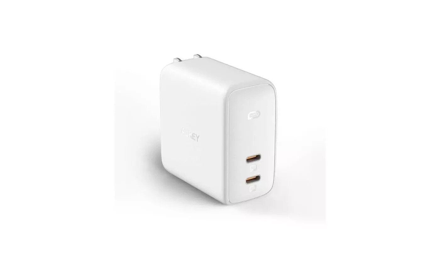 AUKEY Omnia 100W 2-Port PD Charger PA-B6 | USB-C Fast Wall Charger-APPLE/SAMSUNG