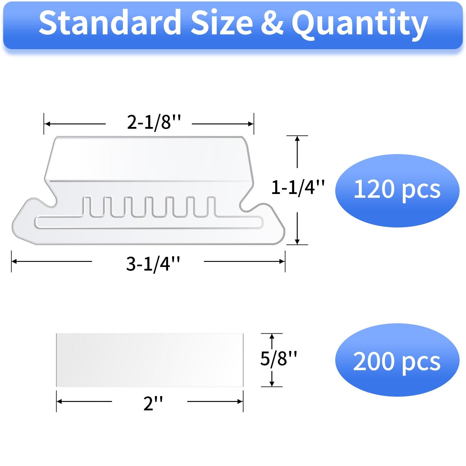 Hanging File Folder Tabs, 120 Pcs File Folder Tabs and 200 Pcs Inserts, File ...