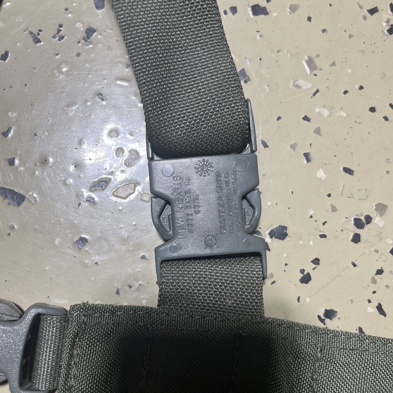 Bulldog Equipment OD Green MOLLE Chest Rig Harness Split front